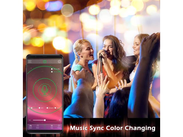 Delight 16.4 Ft LED Strip Light Music Sync Bluetooth APP Remote RGB Color TV Backlight Parties Room Kitchen Holiday - image 4