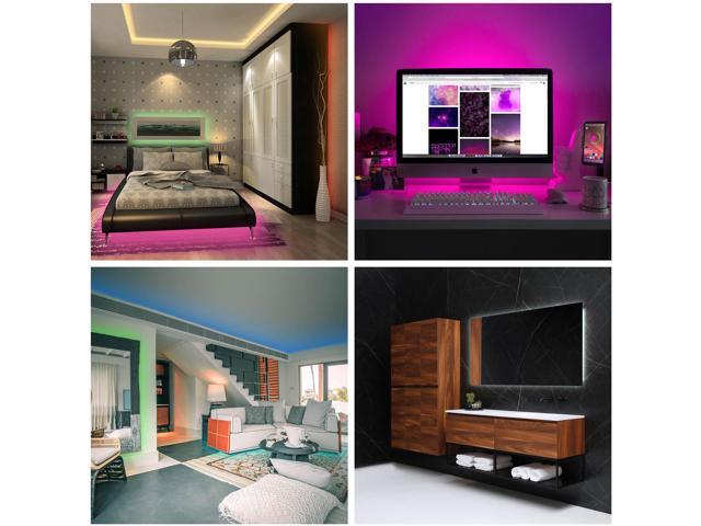 Delight 16.4 Ft LED Strip Light Music Sync Bluetooth APP Remote RGB Color TV Backlight Parties Room Kitchen Holiday - image 2