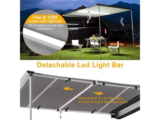 8x14 Ft RV Awning Replacement Fabric Canopy Camper Trailer Block UV Outdoor