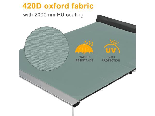 8x14 Ft RV Awning Replacement Fabric Canopy Camper Trailer Block UV Outdoor