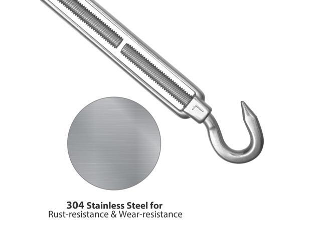 Triangle Sun Shade Sail Hardware Kit 304 Anti-Rust Stainless Steel Yard 2 Pack