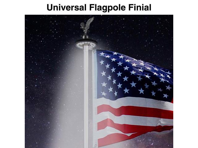 14' Flagpole Eagle Topper Finial Ornament for Telescopic Pole Black Yard Outdoor