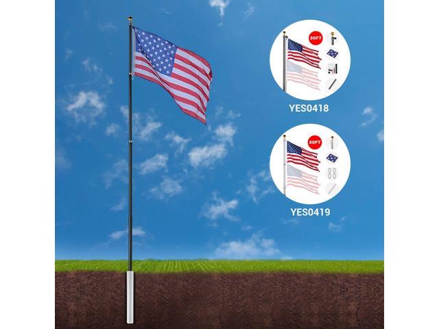 Flag Pole Sleeve for 30 Ft Flagpole Replacement Outdoor Garden Yard Porch Patio