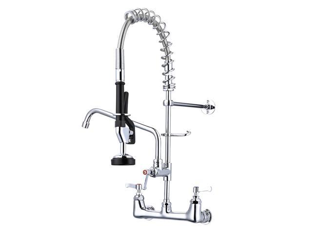 Photos - Tap YescomUSA Aquaterior Wall Mount Pre-Rinse Faucet Kitchen Sink 26' Height Sprayer Hom 