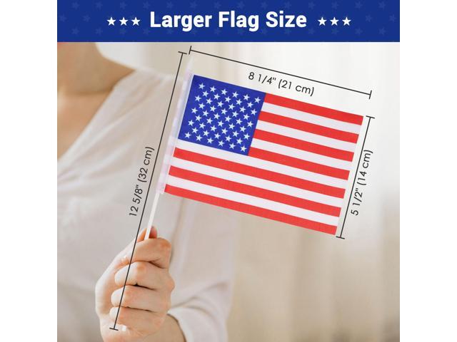 5'x8' American Stick Flag Handheld Mini US Independence Day Decoration 12 Pack