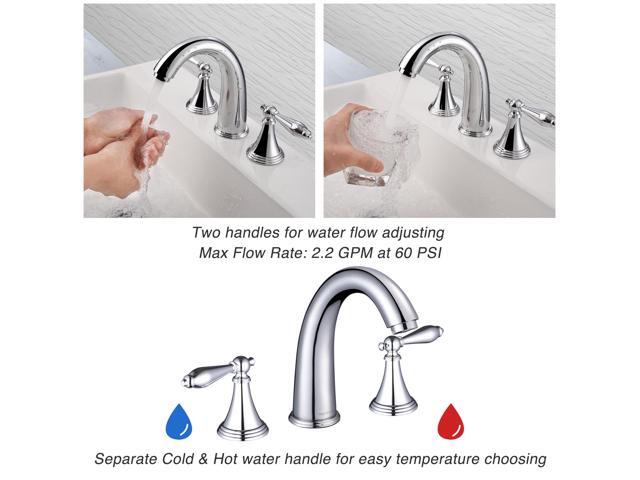 Aquaterior Rectangle Ceramic Sink Bathroom Countertop Basin with Faucet Drain
