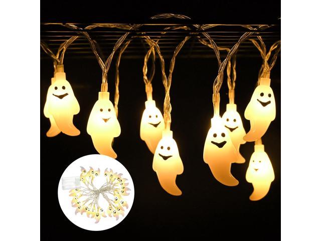 Photos - LED Strip YescomUSA 15ft Halloween String Lights White Ghost 30 Fairy LED Light Indoor Outdoor 