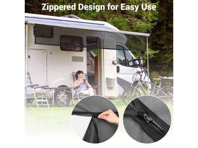 8x15' RV Awning Sun Shade Screen Mesh UV Blocker RV Awning Shade Camping Camper