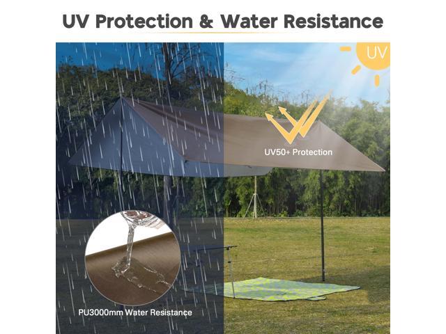 10x13FT Camping Tent Tarp Hammock Rain Fly Waterproof Hiking Backpacking Shelter