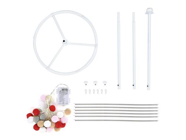 3 Ft LED String Lights with Cotton Ball Remote Control Christmas Party Wedding