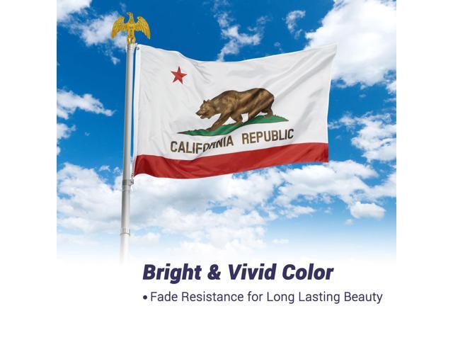 3x5 Ft California State Flag Republic Bear Polyester Grommets Garden Banner