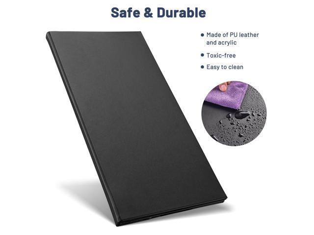 WeChef LED Back Lit Light Menu Holder Cover Folding Double Panel Fits 5'x11' Paper for Hotel Club