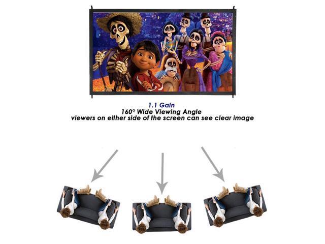 InstaHibit 100 Portable Projector Screen with Stand 16:9 HD Fast Folding Indoor Outdoor Home Theater Backyard Movie - image 5