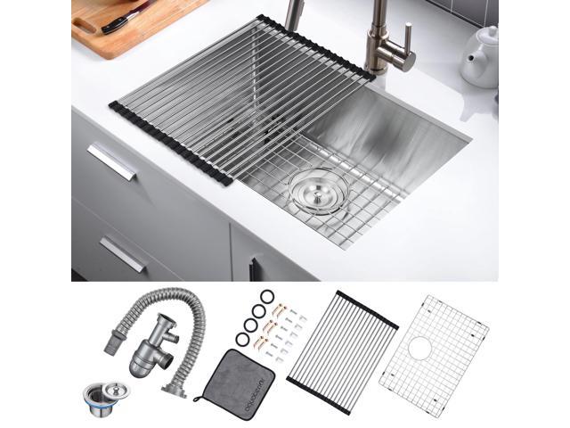 Photos - Kitchen Sink YescomUSA Aquaterior 23' 16 Gauge Stainless Steel Sink Kitchen Undermount Single Bow 