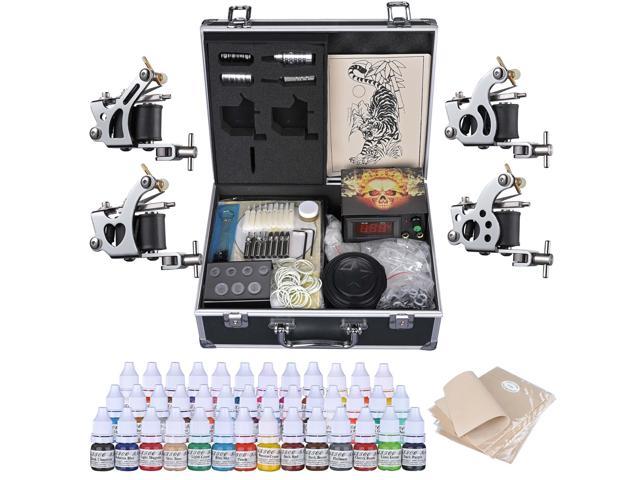 Photos - Other Power Tools YescomUSA Yescom Tattoo Kit Machine Gun Power Supply Needle Tip 40 Color Ink Foot Sw 