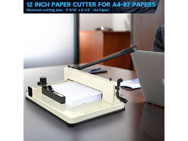Paper Cutter Trimmer Industrial Guillotine 12' Cut Length Stack Heavy Duty