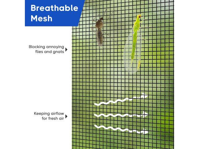 16x7 Ft Garage Door Screen Single Car Insect Bug Mesh Magnetic Weighted Bottom
