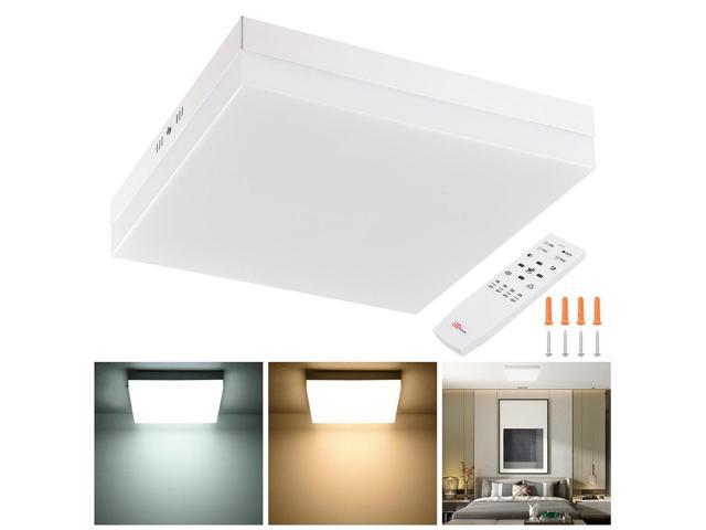 Photos - Chandelier / Lamp YescomUSA 36W Dimmable LED Ceiling Light 3000 to 6000K 11' Square Flush Mount Remote 