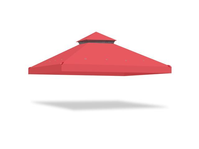Yescom 10x10 Ft 2-Tier Canopy Top Replacement for Crescent TJSG081 Gazebo Cover Garden