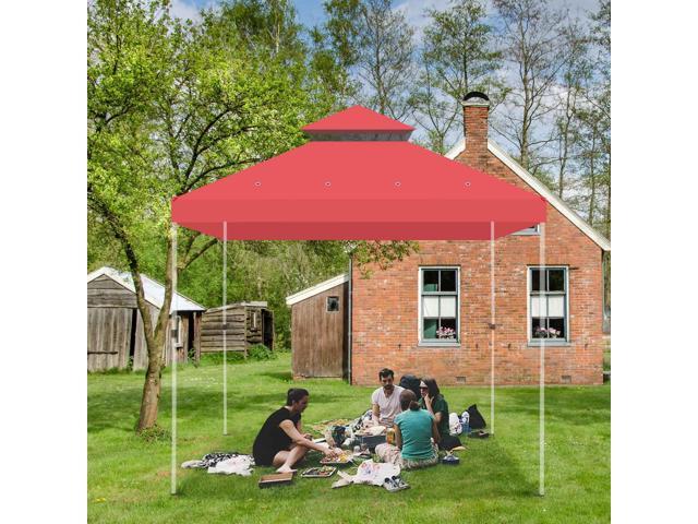 Yescom 10x10 Ft 2-Tier Canopy Top Replacement for Crescent TJSG081 Gazebo Cover Garden