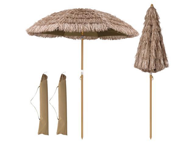 Photos - Other household accessories YescomUSA 8 Ft Thatched Tiki Umbrella Hawaiian Style Sun Shade UV30+ Protection 2 Pa 