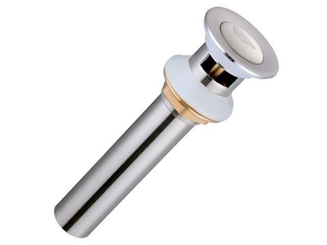 Aquaterior Vessel Sink Faucet Single Handle Brushed Nickel Pop Up Drain Bathroom