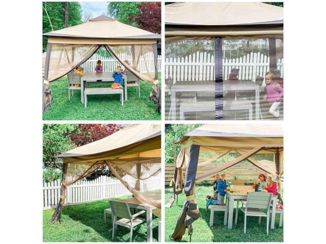Yescom 11x11ft Pop-Up Gazebo Tent with Netting Carry Bag Carry Bag Party Home Backyard