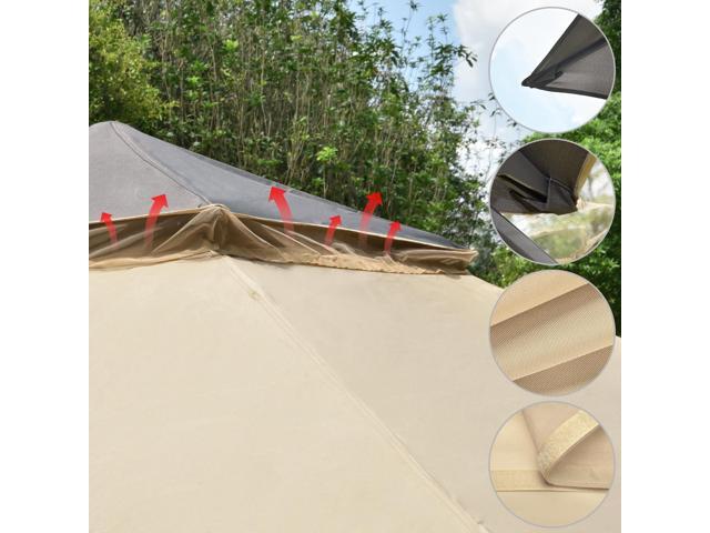 Yescom 11x11ft Pop-Up Gazebo Tent with Netting Carry Bag Carry Bag Party Home Backyard