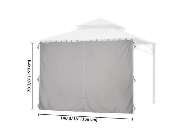 11x6.5' Universal Replacement Privacy Side Wall Canopy Curtain f/ 10x12ft Canopy