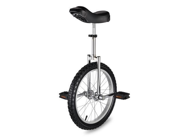 Yescom 18 In Wheel Outdoor Unicycle Skid-proof Tire Fitness Bicycle Balance Training for Adults Teenagers Kids, Silver