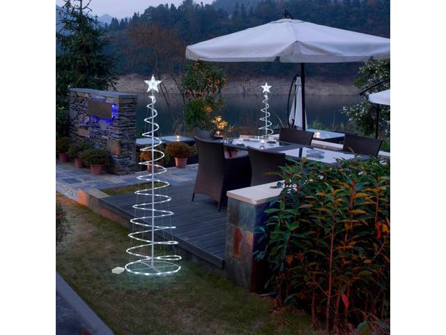 Photos - Other Jewellery YescomUSA Yescom 6 Ft Christmas LED Spiral Tree Light Cool White Holiday Party Batte 