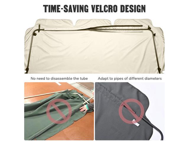 76'x44' Outdoor Swing Cover Replacement Canopy UV30+ 180gsm Top Patio Yard Garden Seat