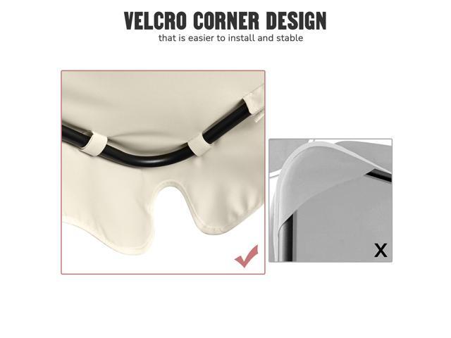 76'x44' Outdoor Swing Cover Replacement Canopy UV30+ 180gsm Top Patio Yard Garden Seat