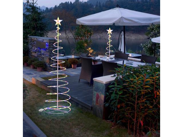Photos - Other Jewellery YescomUSA Yescom 6 Ft Christmas LED Spiral Tree Light Multicolor Garden New Year Dec 