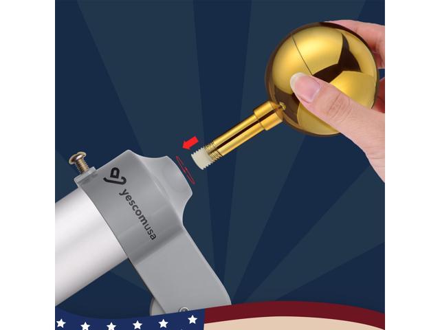 Yescom Bravery 20' Sectional Flag Pole Kit 3'x5' US Flag+Aluminum Pole+Screwdriver Fly 2 Flags