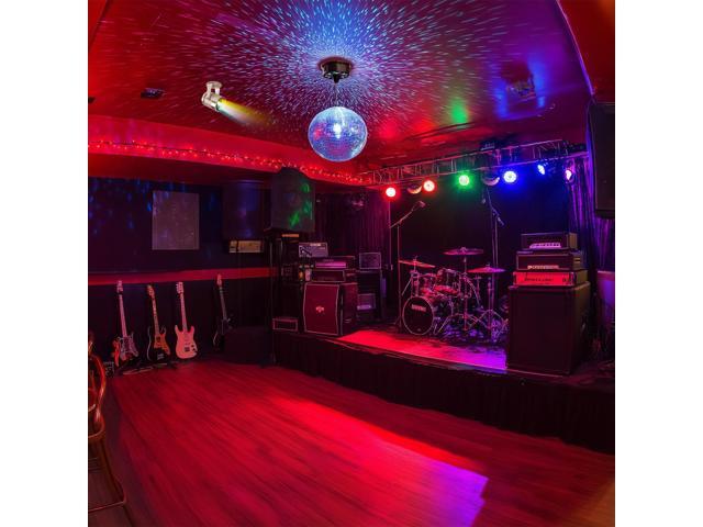 Yescom 12' Large Disco Ball with Motor and Light 6RPM Rotator & 3W RGB Spotlight for 70s 80s Party DJ Bands Club Studio Event