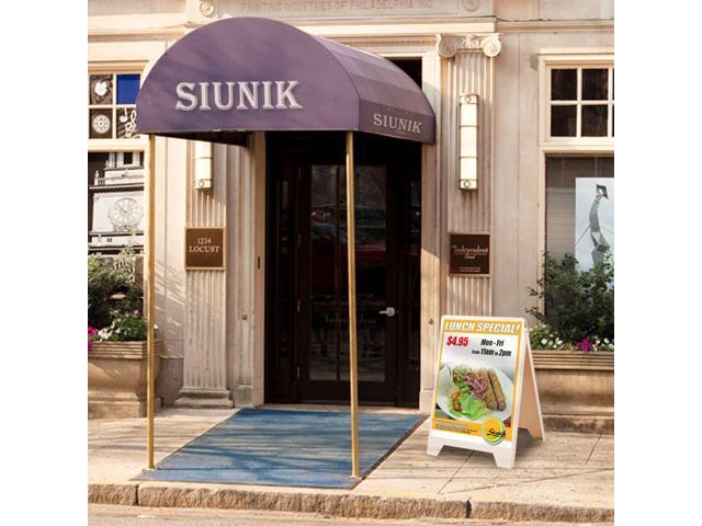 Yescom Double Side Sidewalk A-frame Folding Display Sign Sandwich Board Pavement 6 Pack