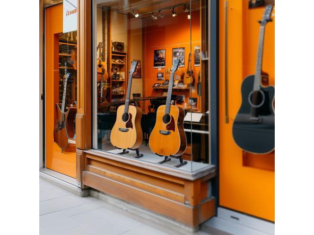 Yescom 10 Pcs Folding Guitar Stand Floor A-Frame w/ Foam Arms Instrument Display Universal for Acoustic Electric Bass