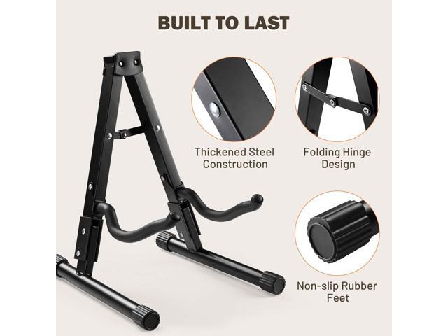 Yescom 10 Pcs Folding Guitar Stand Floor A-Frame w/ Foam Arms Instrument Display Universal for Acoustic Electric Bass