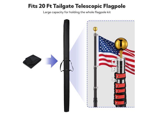 Yescom 61' Flag Pole Carrying Bag Storage for 20 Ft Tailgate Telescopic Flagpole