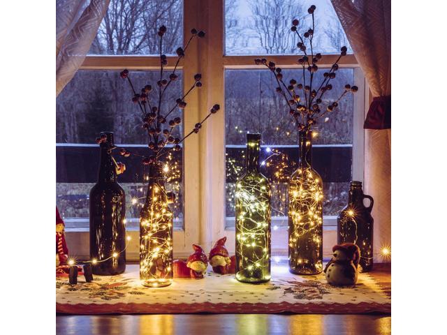 Yescom 4 Packs 33FT LED String Lights 100 Led RGB Lights 20 Colors with Remote & Bluetooth Fairy Light for Party Garden