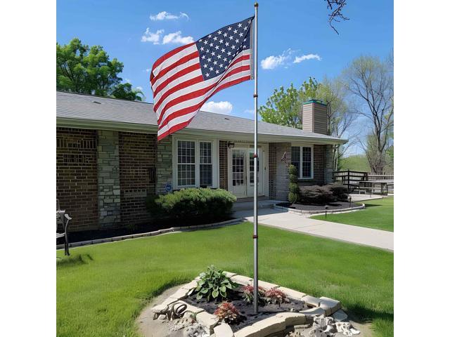 2Pcs 3'x5' FT American Flag U. S.A U. S. United States Stripes Stars