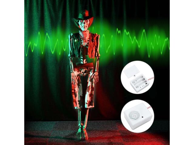 Yescom Life Size Skeleton Poseable with Glowing Eyes 5.4 Ft Halloween Party Decoration Haunted House 2025
