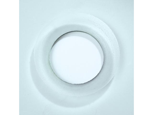 Aquaterior Bathroom Tempered Glass Vessel Sink 16' Round Basin Bowl Transparent
