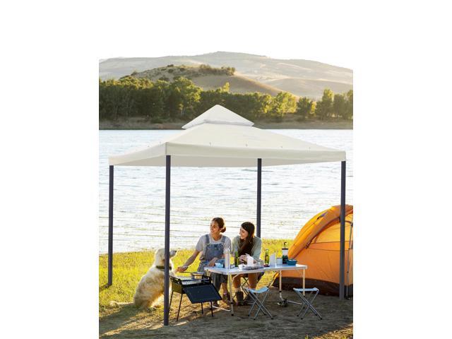 Yescom 10x10Ft UV30+ Gazebo Replacement Top for 2 Tier Outdoor Canopy Cover Patio Backyard Party Deck Ivory