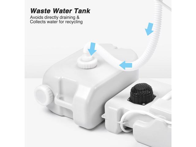 Yescom 17L Portable Sink Hand Wash Station with Pump 24L Water Tank Hand Washing Outdoor Camping