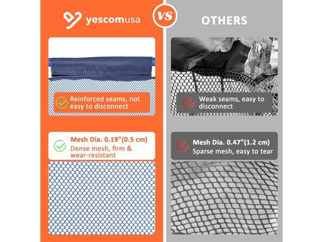 Yescom 2 Pack Mesh Pool Storage Bin Rolling Cart Noodle Holder Organizer Large