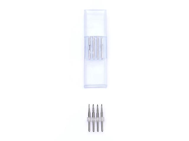 Yescom DEL-P03 10Pcs 4 Pin Connectors Accessories for 8x18mm Neon Lights Models DEL-D50R, DEL-D100R, DEL-D150R
