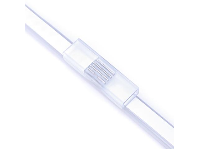 Yescom DEL-P03 10Pcs 4 Pin Connectors Accessories for 8x18mm Neon Lights Models DEL-D50R, DEL-D100R, DEL-D150R