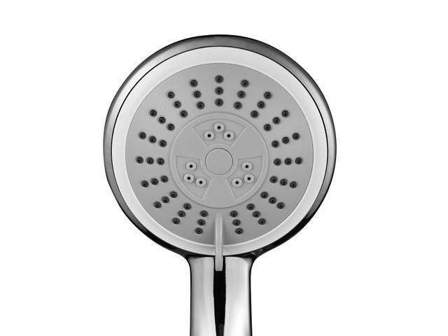 Aquaterior Shower Faucet Set Wall Mount Concealed Mixer Round Rain Shower Chrome